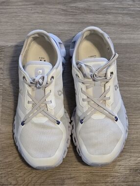 ON Cloud X 3 AD Women 8 Undyed/Nimbus White/Blue/Purple